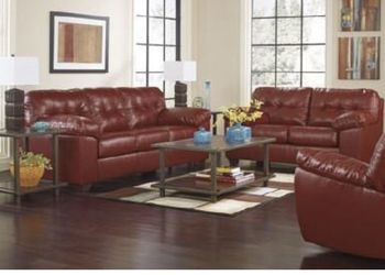 Brand New Premium High End Red Couch and Loveseat Now available with sectional in stock also