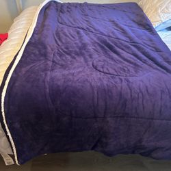 Purple Fleece Comforter