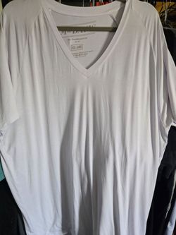 Mr Davis , Men's 3XL, white, v-neck, t-shirt