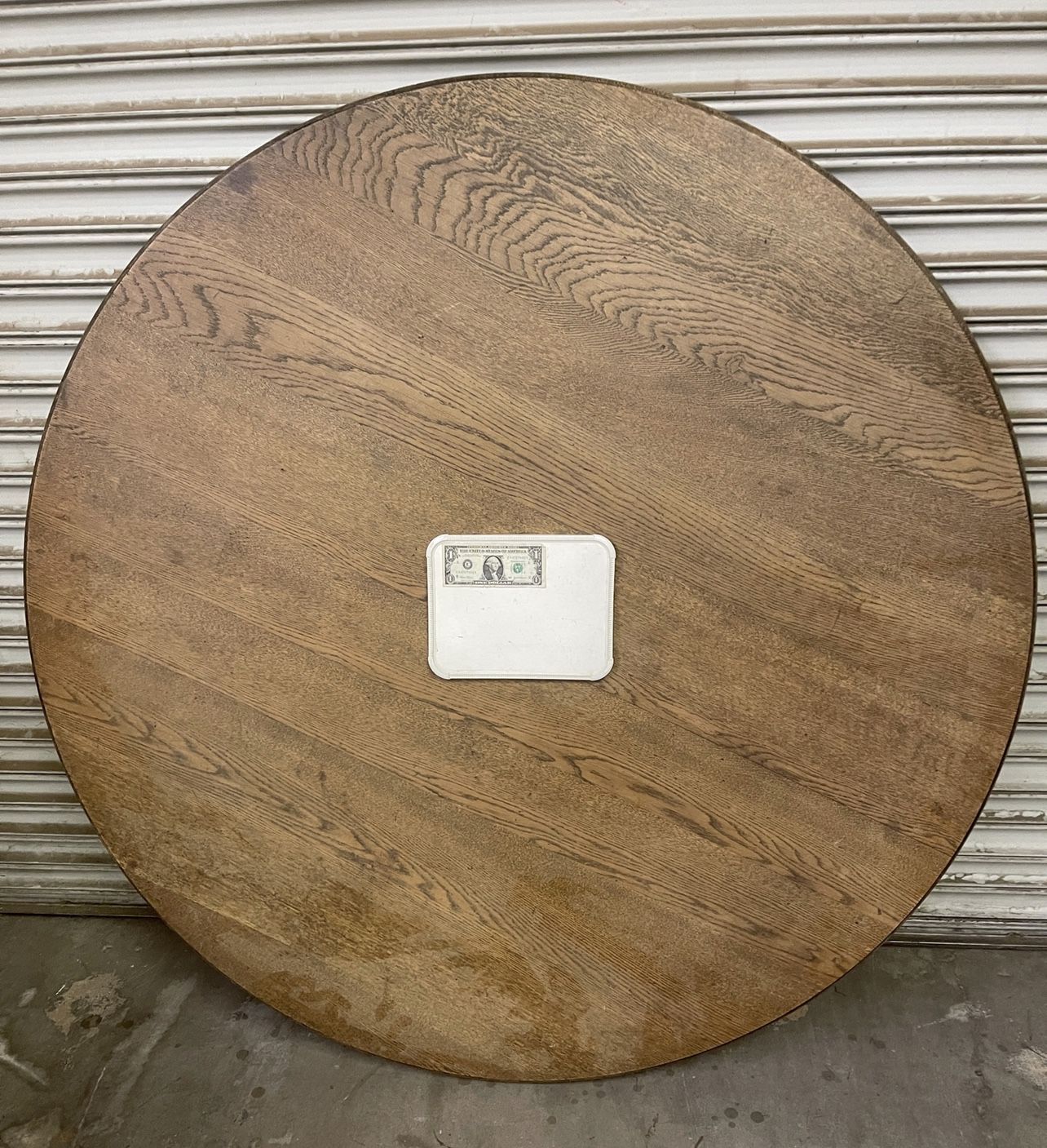 Antique Oak Round Table Top for repurposing.