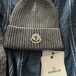 Grey Moncler Beanie