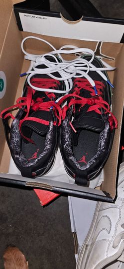 Air Jordan Black and Red Sneakers