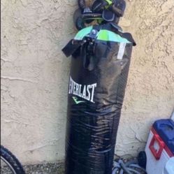 Punching Bag With Gloves 
