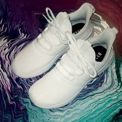 Women's All White Adidas Size 8