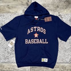 Houston Astros Short Sleeve Mitchell & Ness Hoodie