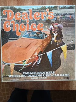 Vintage 1972  Dealers Choice Game
