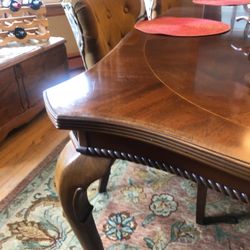 Dining Room Table Wood Ornate Design