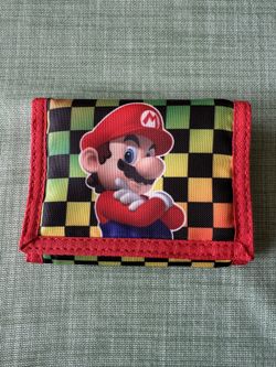 Super Mario Velcro Trifold Wallet