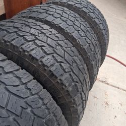 4 Tires 35x12.50x17...Toyo Open Country. 10 Plys