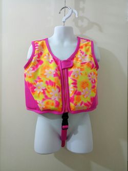 Pink with flowers Speedo Age 2 to 4