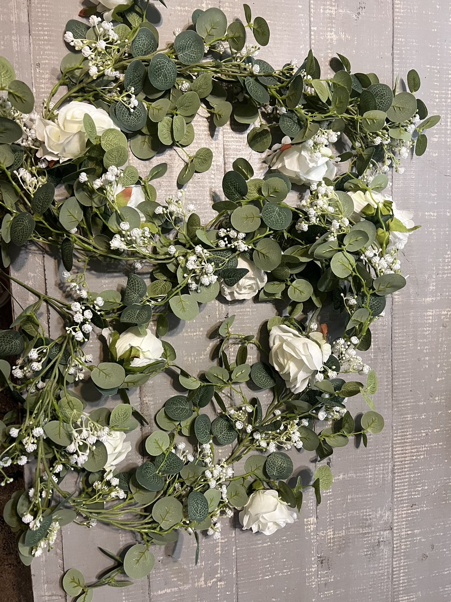 Greenery With Baby’s Breath And White roses