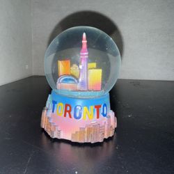 Toronto Colorful Iconic Landmark Snow Globe - 65mm Polyresin
