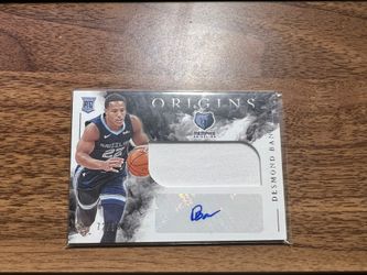 2020-21 Desmond Bane Panini Origins Rookie Patch Auto RC /99 #rja-ban