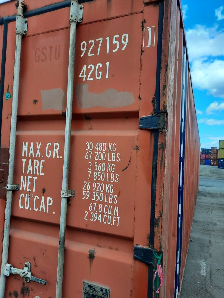 1X40' Std Used Clean Solid Shipping Container. $4,700