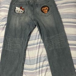 Hello Kitty X Bape Pants 