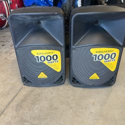 12” 1000watt Pair  Pa Speaker 