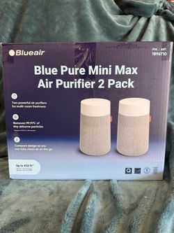 Blueair Blue Pure Mini Max Air Purifier 2-Pack — LIKE NEW, Save $40 Off Retail!