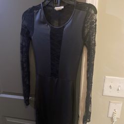 Lace & Leather Dress