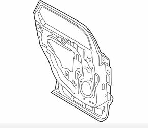 Genuine Ford KT4Z-(contact info removed)-B Left Rear Door Shell | Fits 2015–2024 Edge