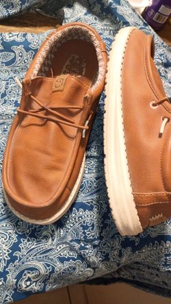 Hey Dude Tan Leather #5