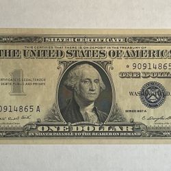 Star ⭐️ Note 1957 $1 - blue seal - lightly circulated