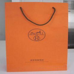HERMES Authentic EMPTY BAG Paris SHOPPING BAG Designer