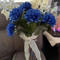 Artificial Flowers and Vase