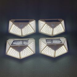 (4 Pieces) 100 Led Solar Motion Light