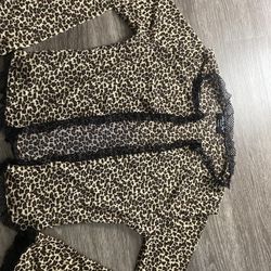 Leopard Laced Cardigan 