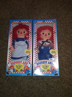 Raggedy ann n andy new in box 25.00 for both