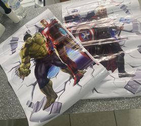 Large 2 Piece Marvel Stickers 