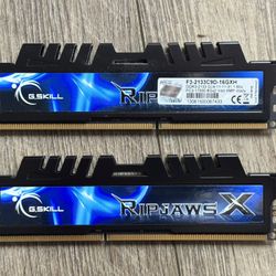 🔥 G.SKILL Ripjaws X DDR3 RAM – 16GB (2x8GB) | 2133MHz | Fast SDR3 🔥 
