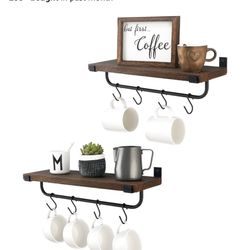 Floating Shelves For Coffee Bar 
