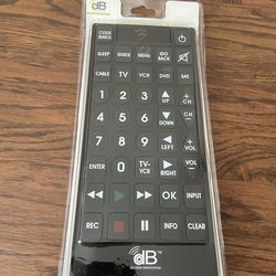 DB Decibal Electronics 8 in 1 Jumbo Universal Remote Control 893688