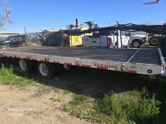 38k gvw flatbed trailer air brakes 25 ft deck 