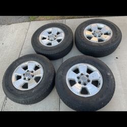 4 - 245/75r17 6x5.5 6x139.7 Trd Tacoma Tundra 4Runner Yukon Tahoe Wheels Rims Tires!