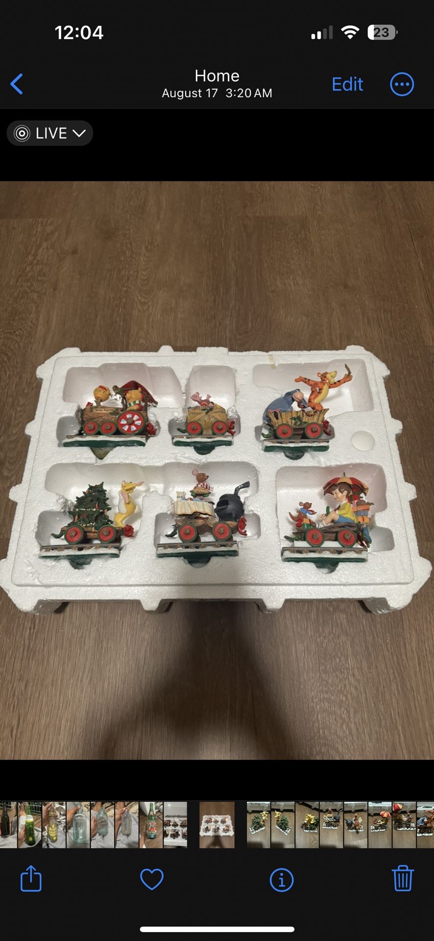 Winnie The Pooh Christmas Train set