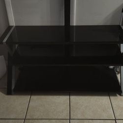 Black Glass TV Stand 4 Sale