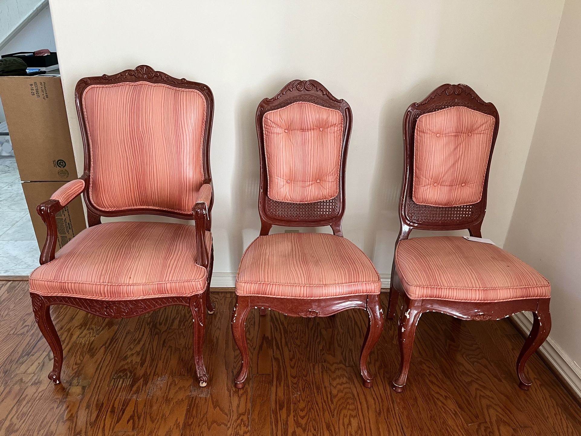 Cushioned Dining Table Set 6 Chairs