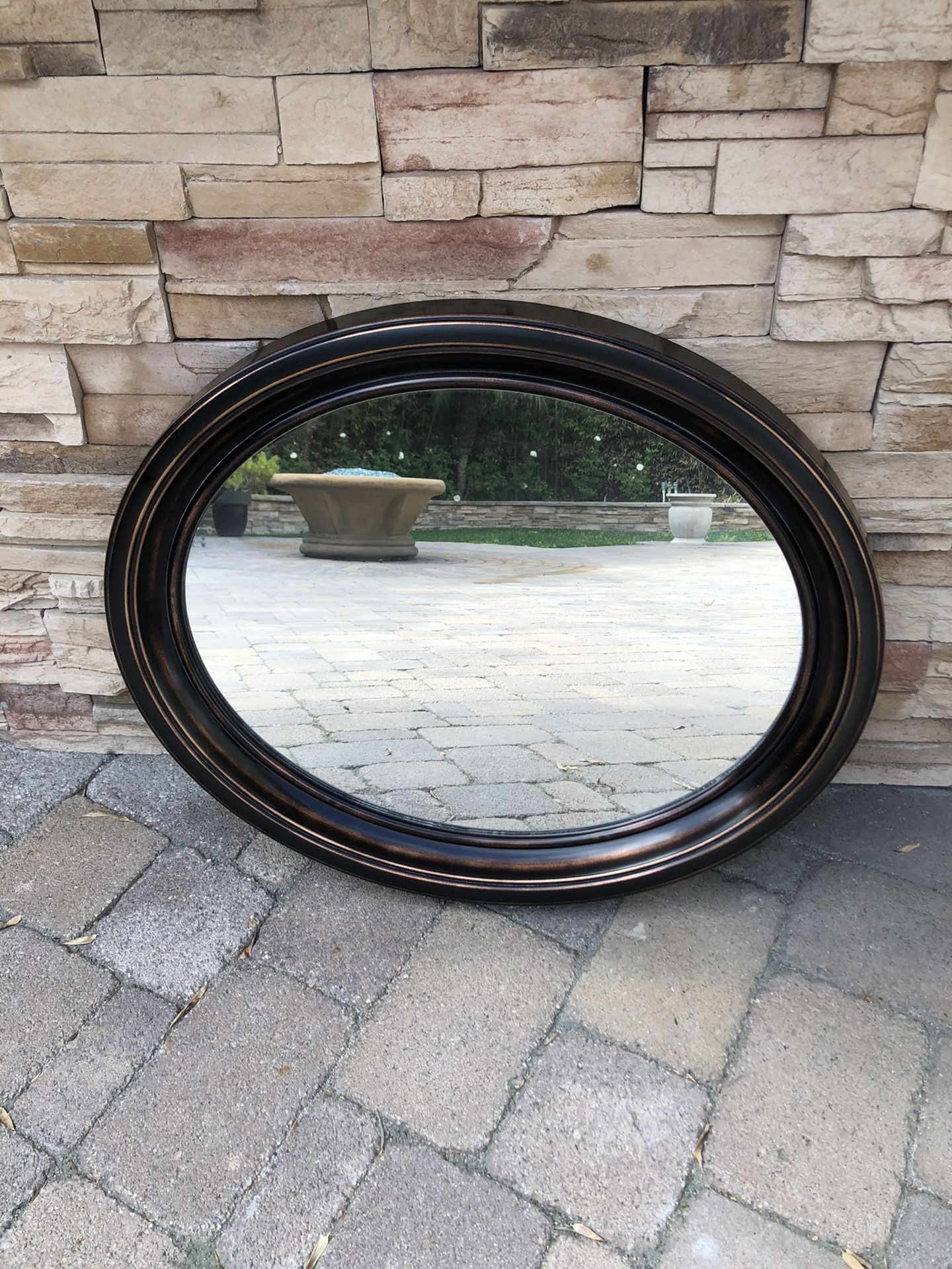 Oval Shaped Wall Mirror