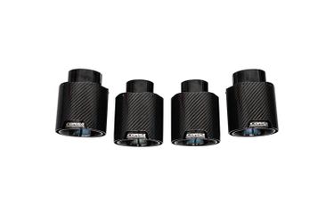 Corsa Performance Replacement Carbon Fiber 4.5 in Quad Tip Kit | 2020-24 Corvette C8 CORSA Systems