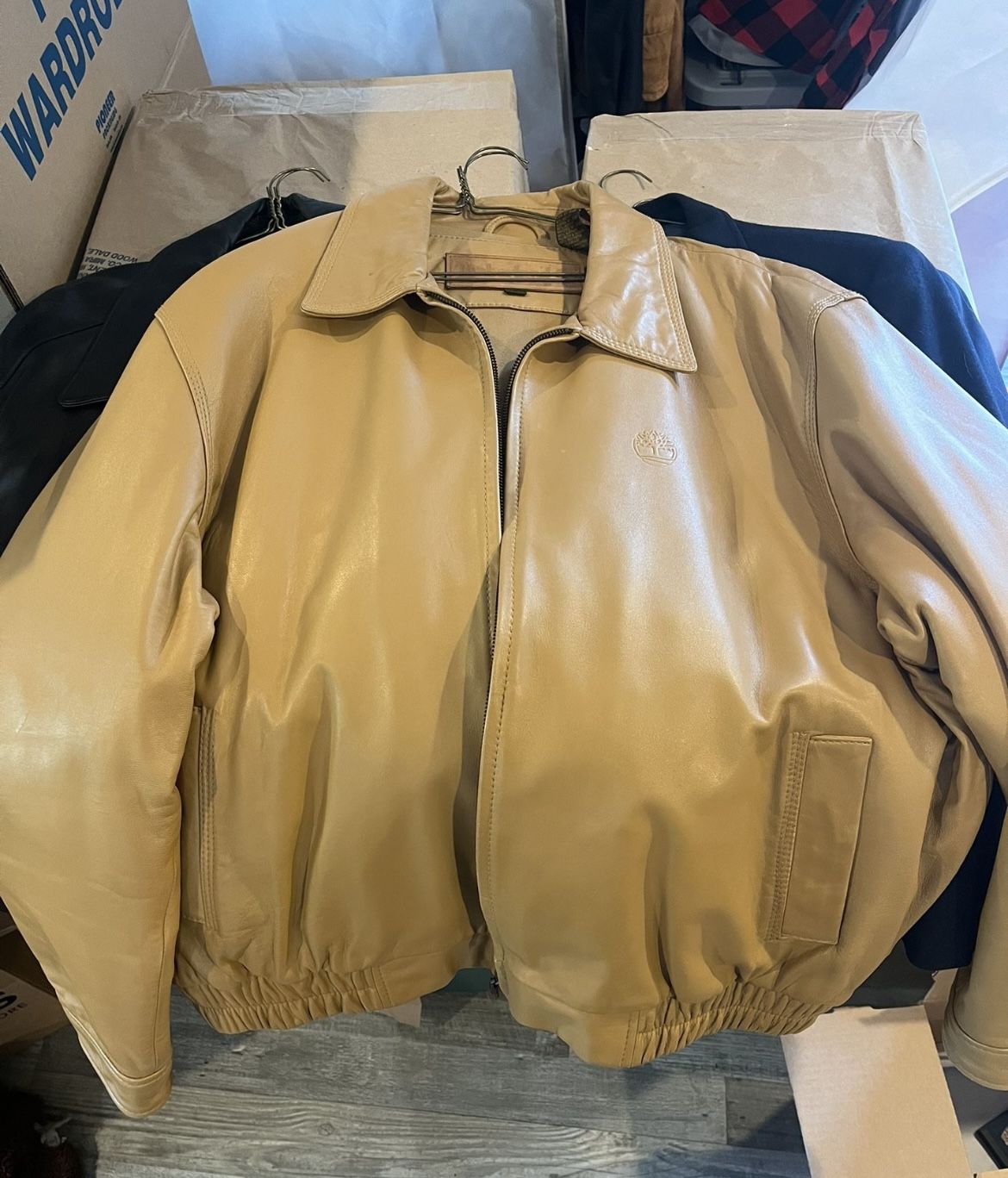 XL TIMBERLAND AUTHENTIC LEATHER JACKET