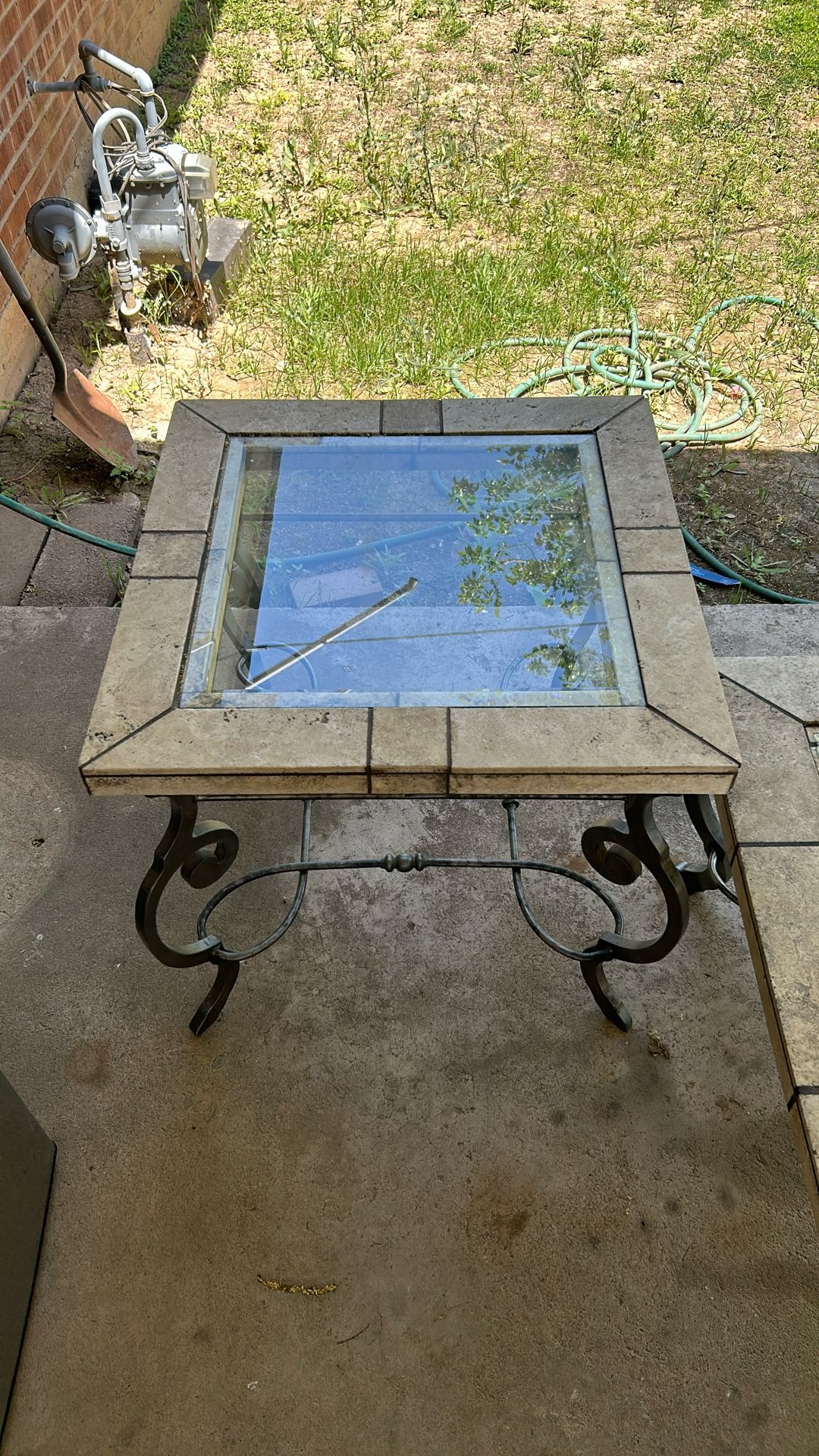 Sleek Glass End Table