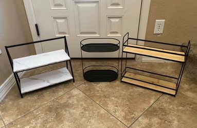 Brand new shelving units-$10 each or all 3 for $25. Higley and ray.