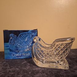 VINTAGE CRYSTAL SLEIGH, GREAT CONDITION 