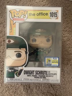 Funko pop - Dwight Schrute as Recyclops SDCC con sticker