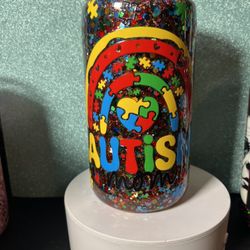 Snow globe Autism Mom Cup