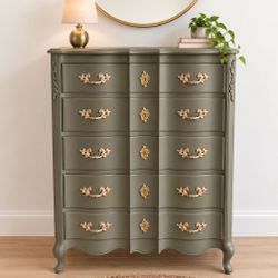 French Provincial Green Dresser
