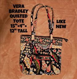 VERA BRADLEY QUILTED TOTE