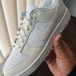 Nike Dunk Low White and Sail Coconut Milk Size 8W